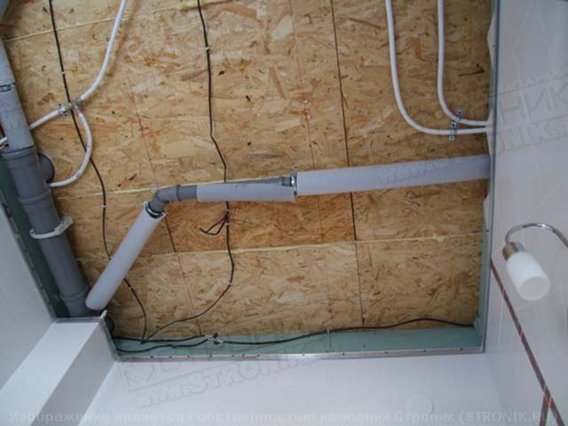 Монтаж канализации в домах из СИП-панелей